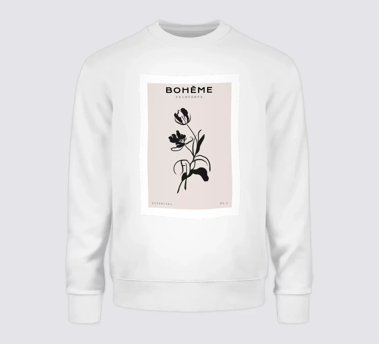 Boho Bohemian 1 Tulip felpa da Boho Print Collection