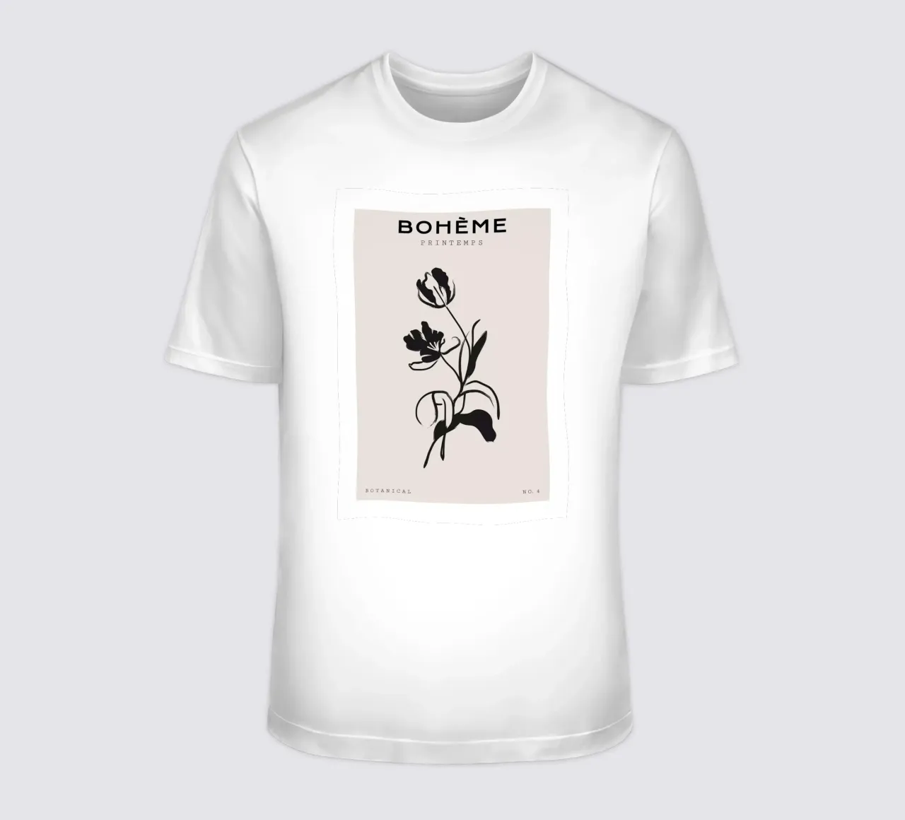 Boho Bohemian 1 Tulip t-shirt van Boho Print Collection
