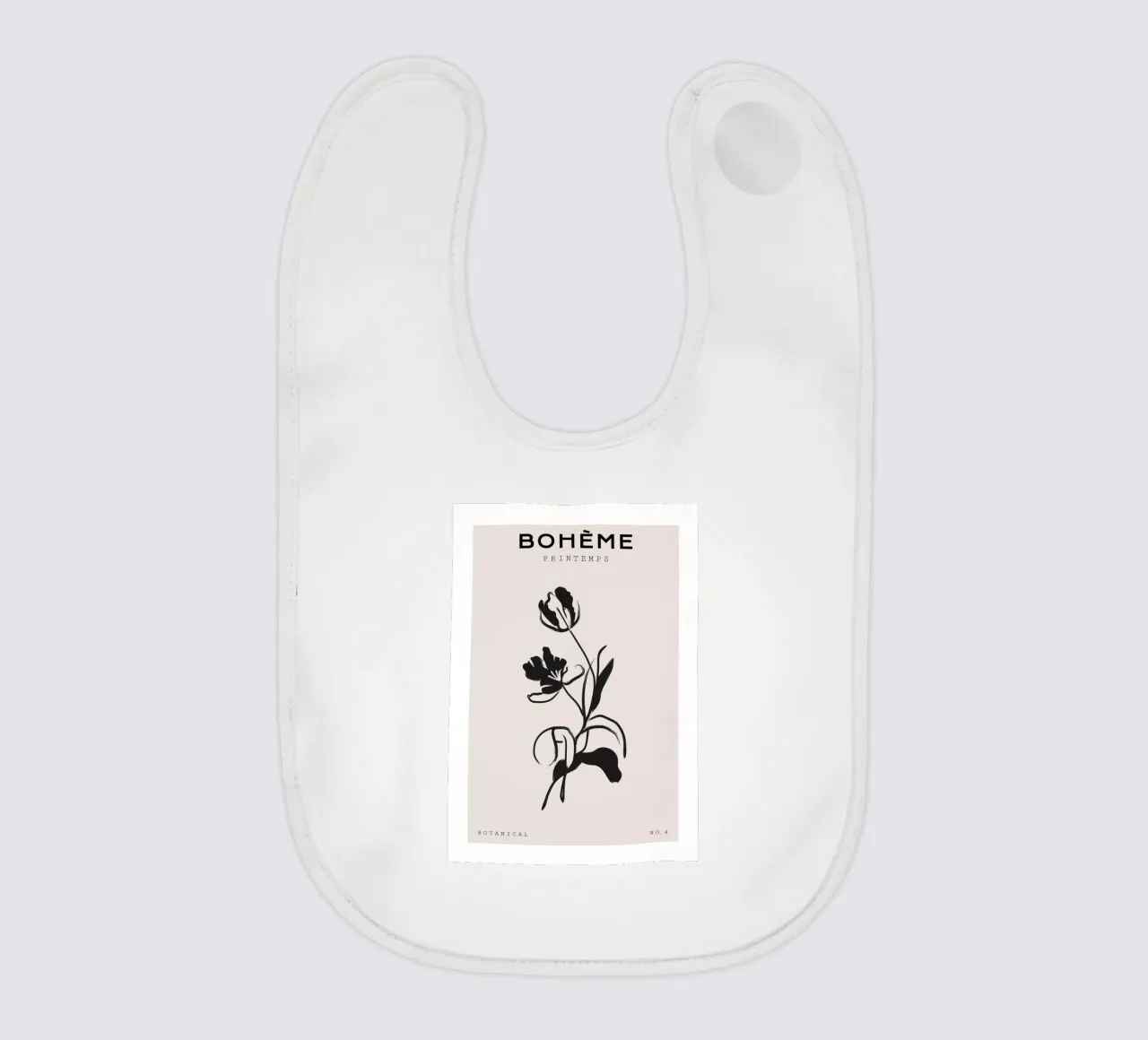 Boho Bohemian 1 Tulip bavaglino da Boho Print Collection