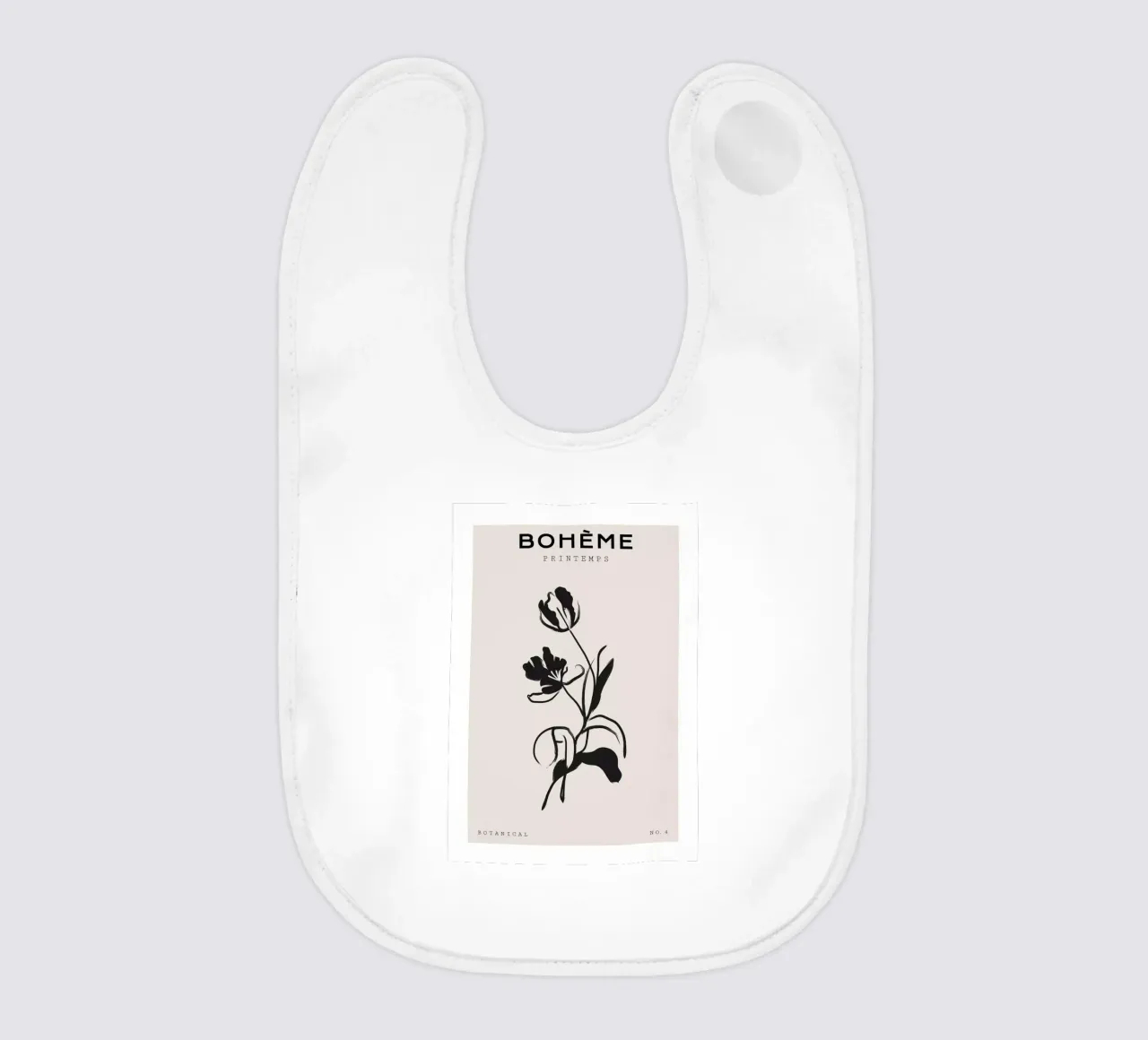 Boho Bohemian 1 Tulip bavaglino da Boho Print Collection