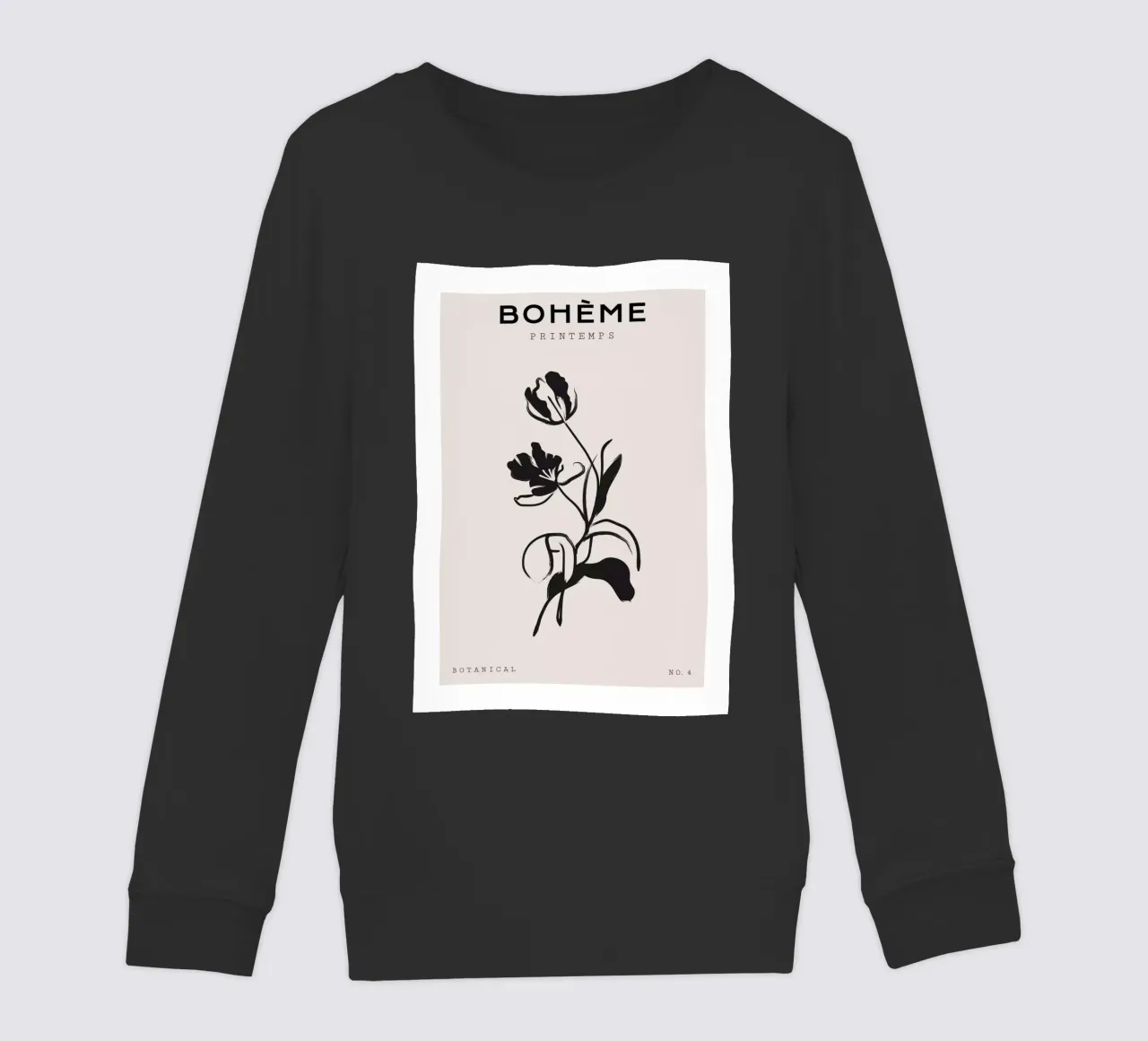 Boho Bohemian 1 Tulip felpa bambino da Boho Print Collection