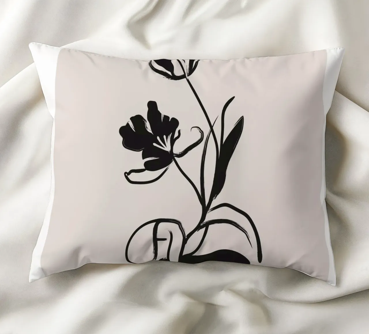 Boho Bohemian 1 Tulip cuscino da Boho Print Collection