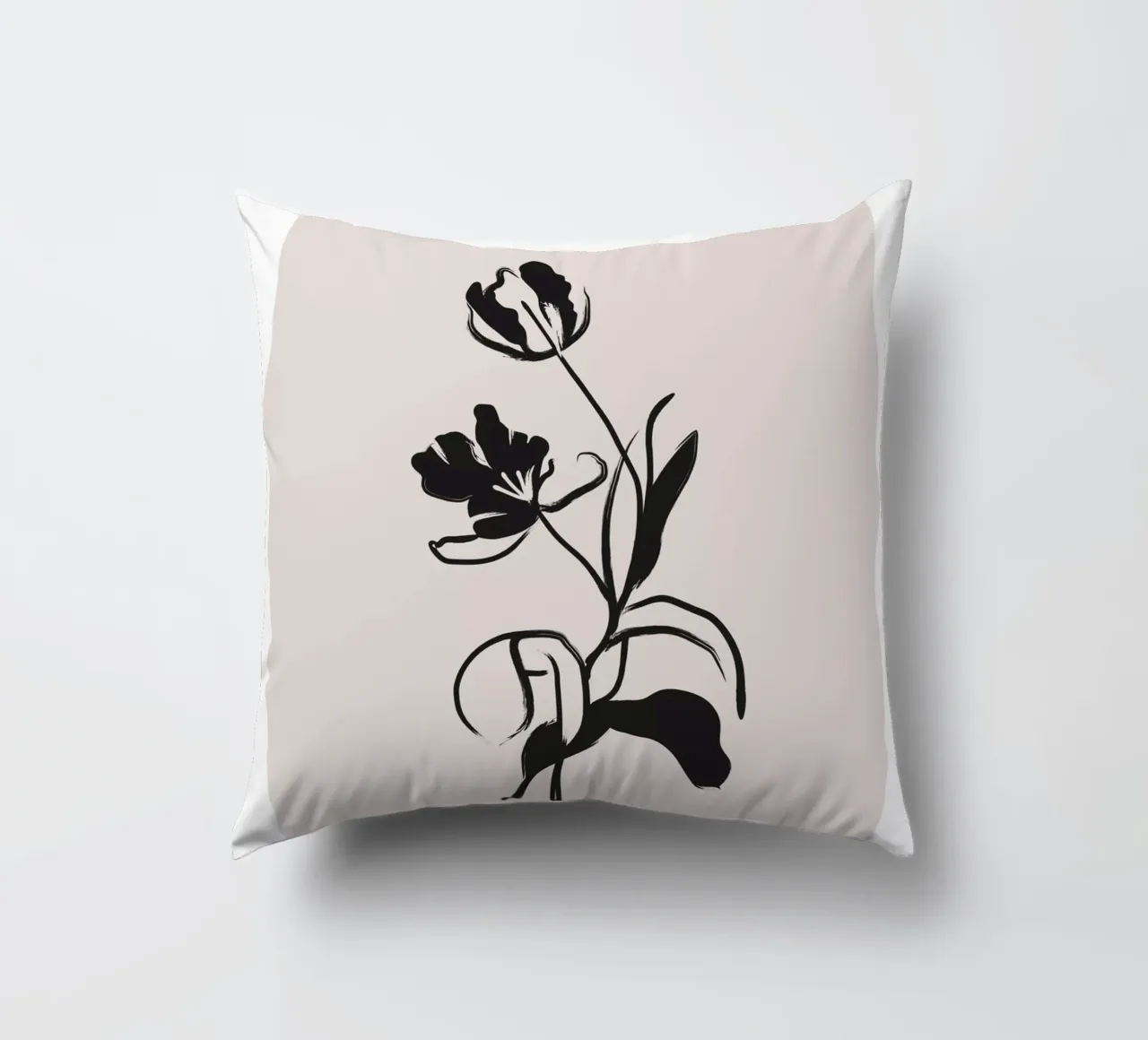 Boho Bohemian 1 Tulip cuscino da Boho Print Collection