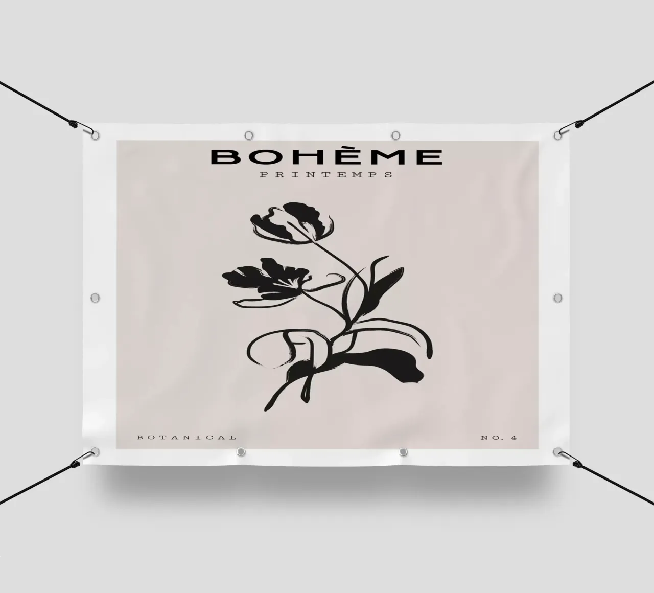 Boho Bohemian 1 Tulip telo in pvc da Boho Print Collection