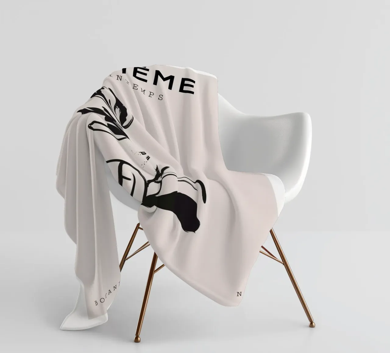 Boho Bohemian 1 Tulip coperta in pile da Boho Print Collection