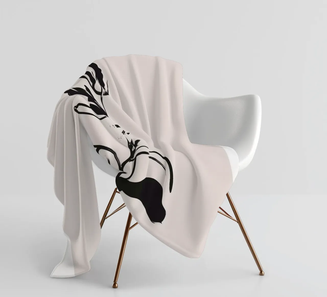 Boho Bohemian 1 Tulip coperta in pile da Boho Print Collection