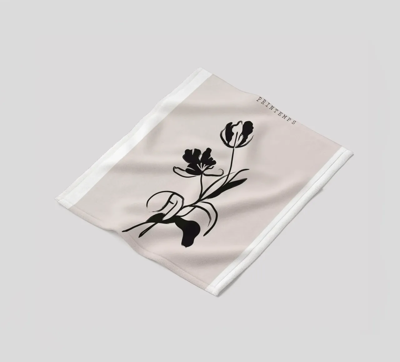 Boho Bohemian 1 Tulip coperta in pile da Boho Print Collection