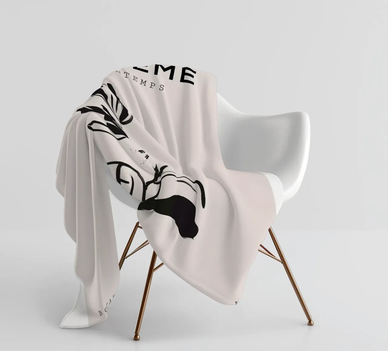 Boho Bohemian 1 Tulip coperta in pile da Boho Print Collection