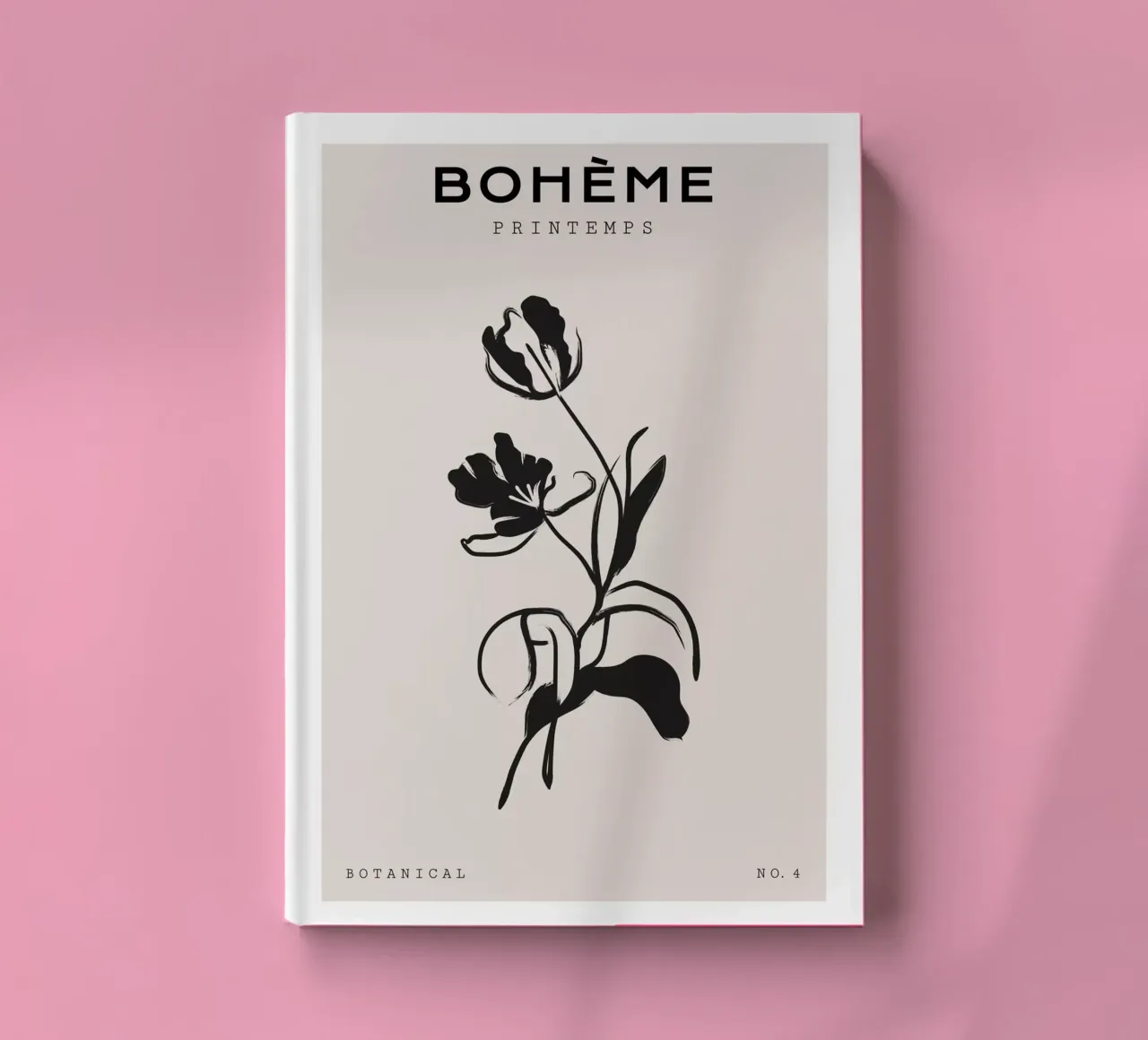 Boho Bohemian 1 Tulip notebook by Boho Print Collection