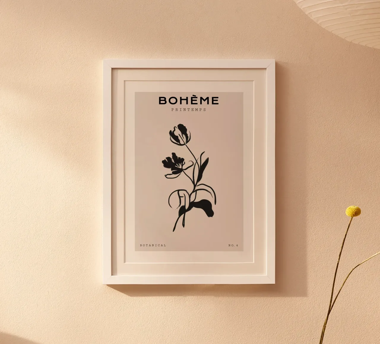 Boho Bohemian 1 Tulip hahnemühle de Boho Print Collection
