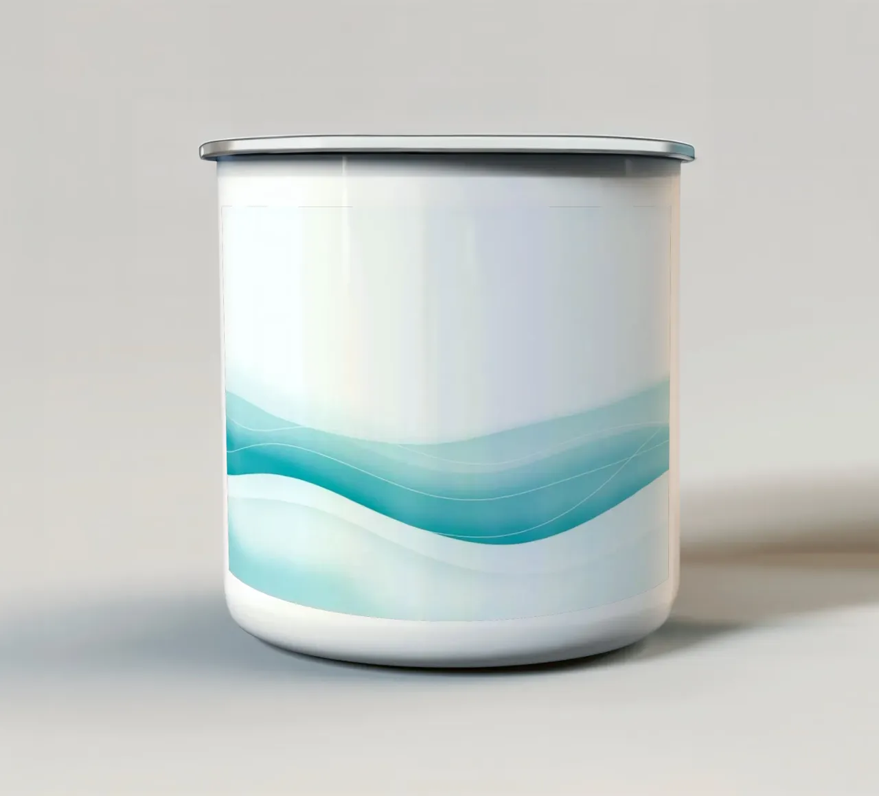 Serene Aqua Waves tazza in smalto da Artistic-shop