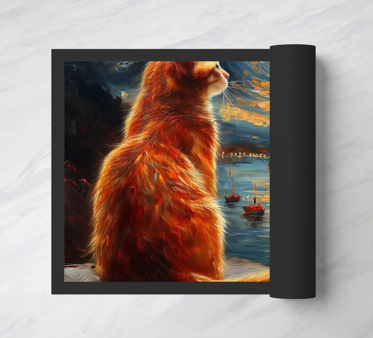 Ginger Cat Notte stellata zerbino da Stellar Creative