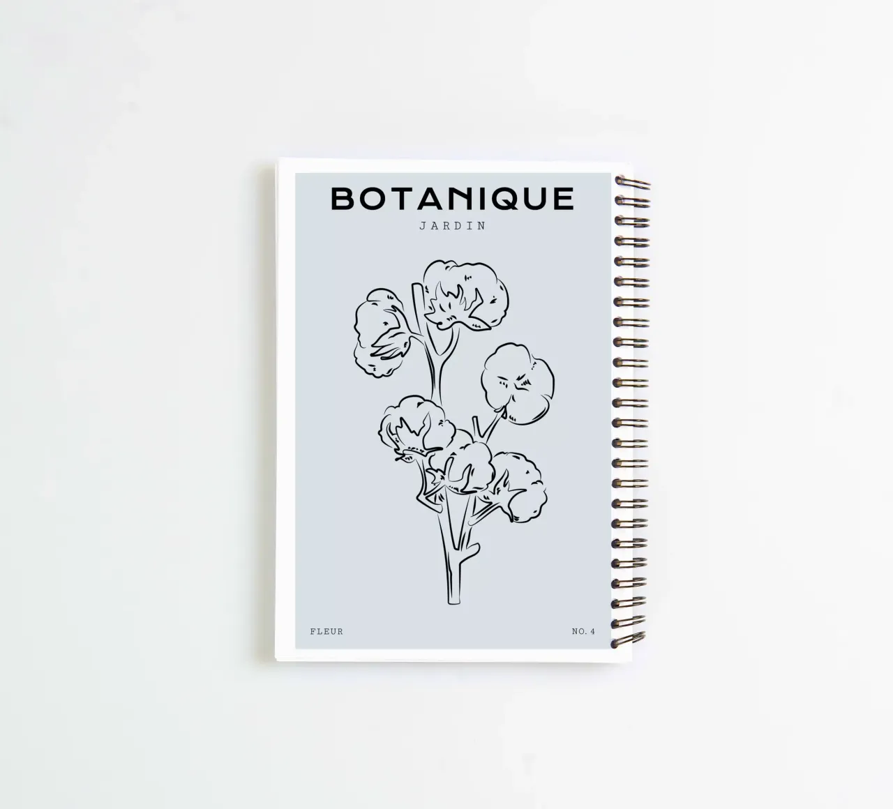 Boho Bohemian 2 Gossypieae spiral notebook by Boho Print Collection