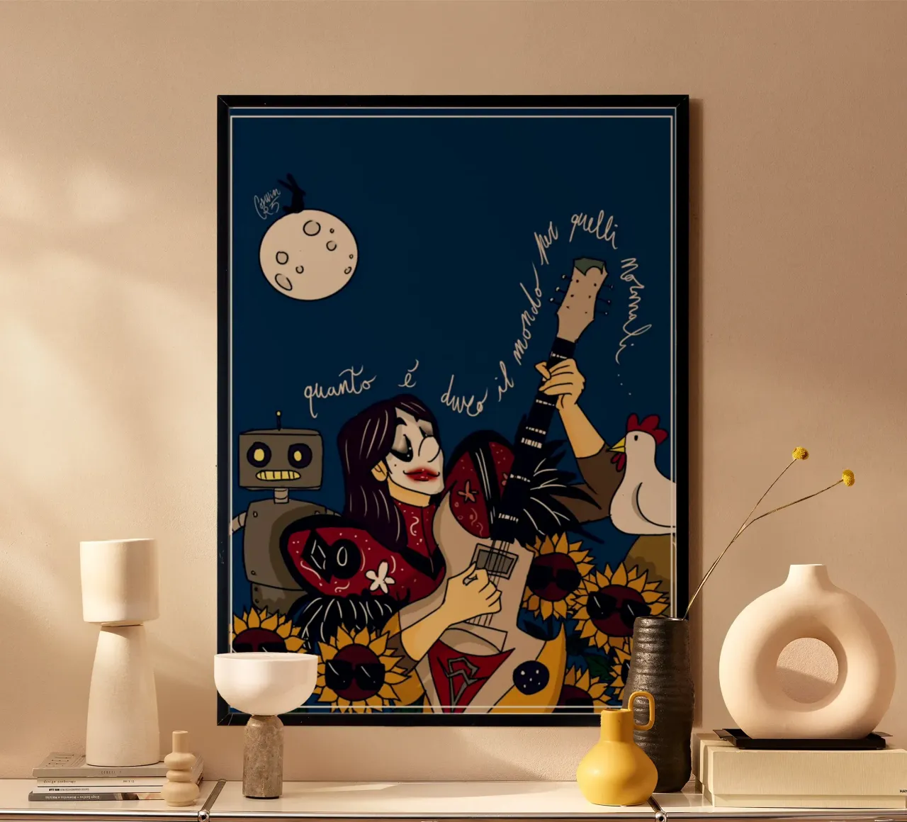 Lucio Corsi - Cartoon Classic T-Shirt poster da anti___heroo