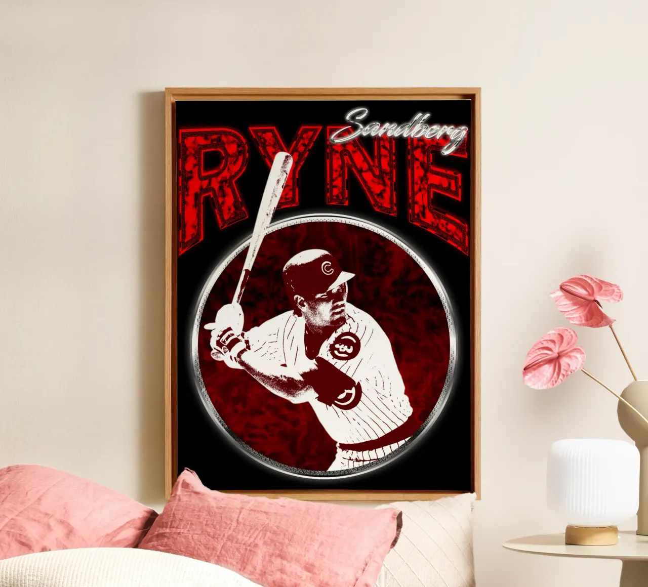 Vintage Ryne Zandjongen canvas met Baklijst van itzmyui