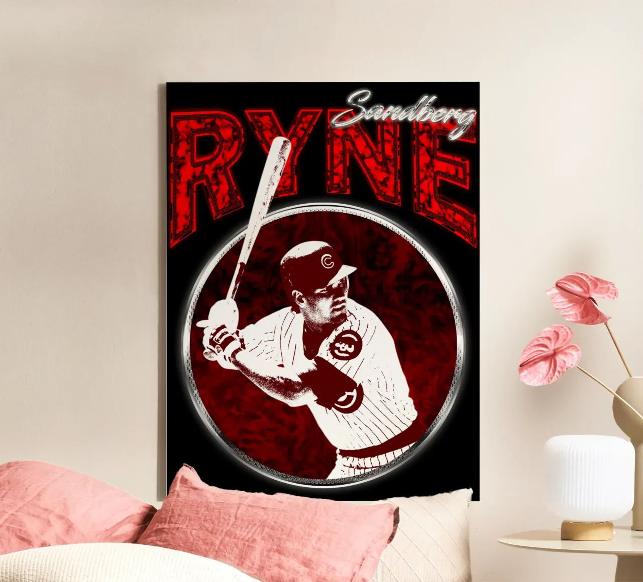 Vintage Ryne Zandjongen canvas met Baklijst van itzmyui