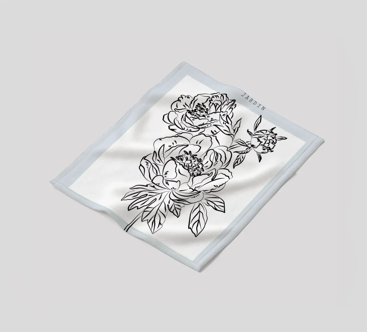 Boho Bohemian 2 Paeonia coperta in pile da Boho Print Collection