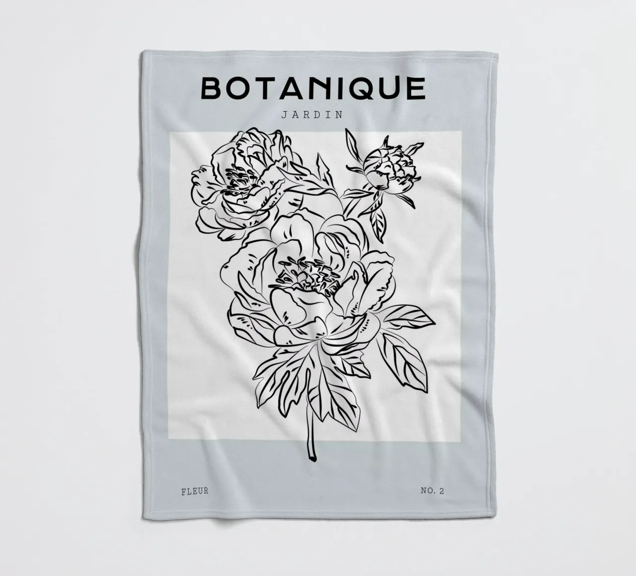 Boho Bohemian 2 Paeonia coperta in pile da Boho Print Collection