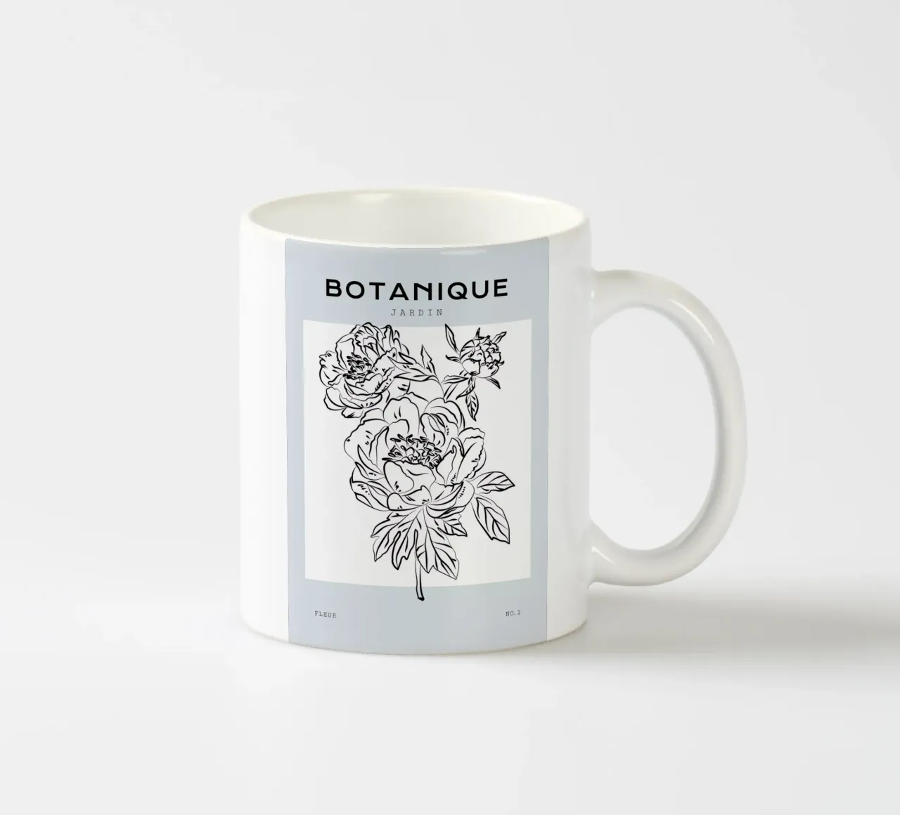 Boho Bohemian 2 Paeonia tazza in ceramica da Boho Print Collection