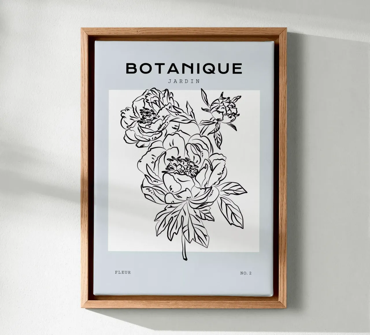 Boho Bohemian 2 Paeonia tela con Cornice a cassetta da Boho Print Collection