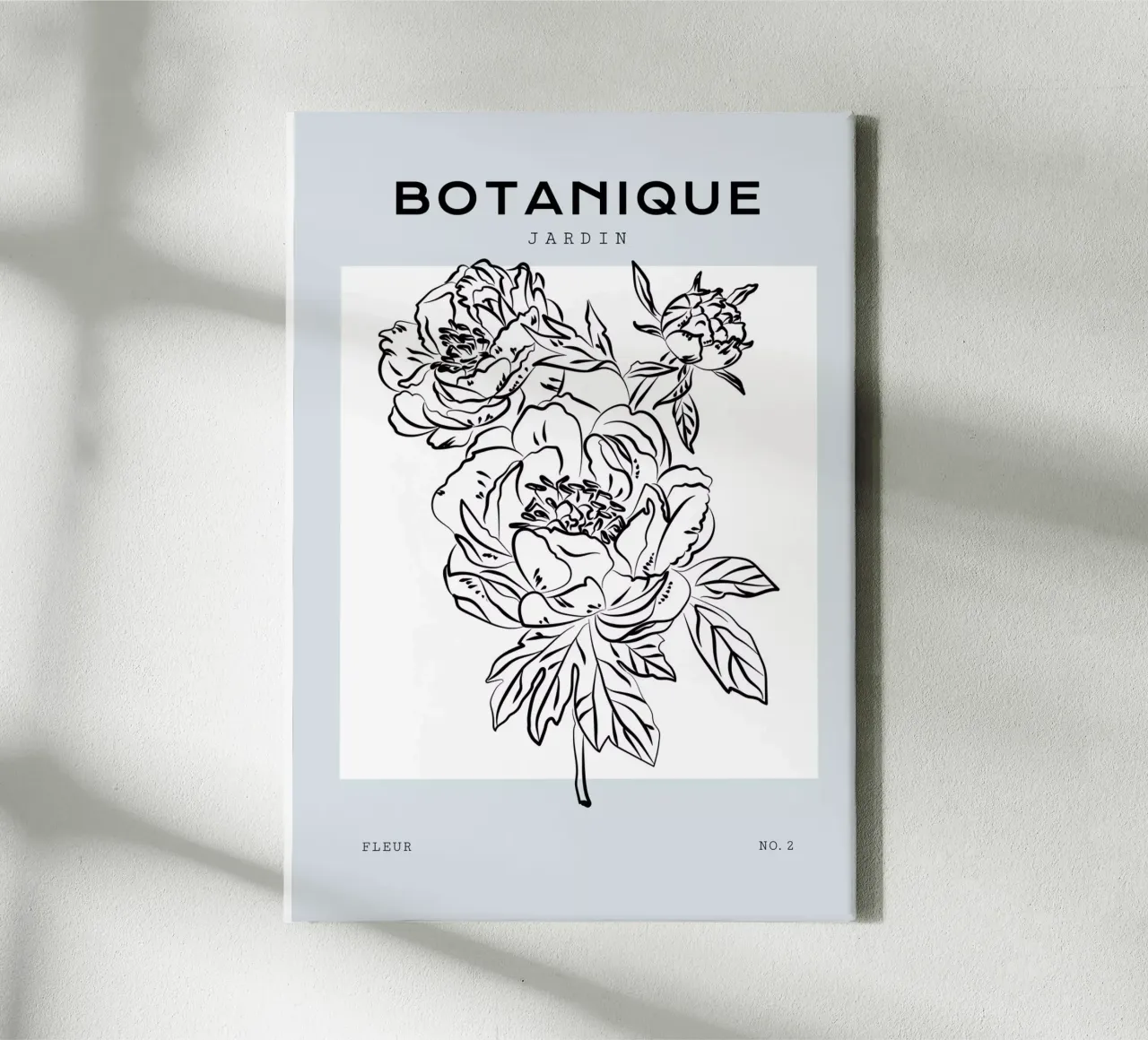 Boho Bohemian 2 Paeonia tela con Cornice a cassetta da Boho Print Collection