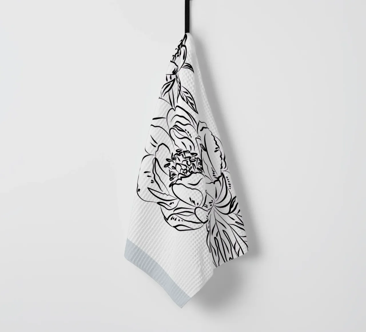 Boho Bohemian 2 Paeonia canovaccio da cucina da Boho Print Collection