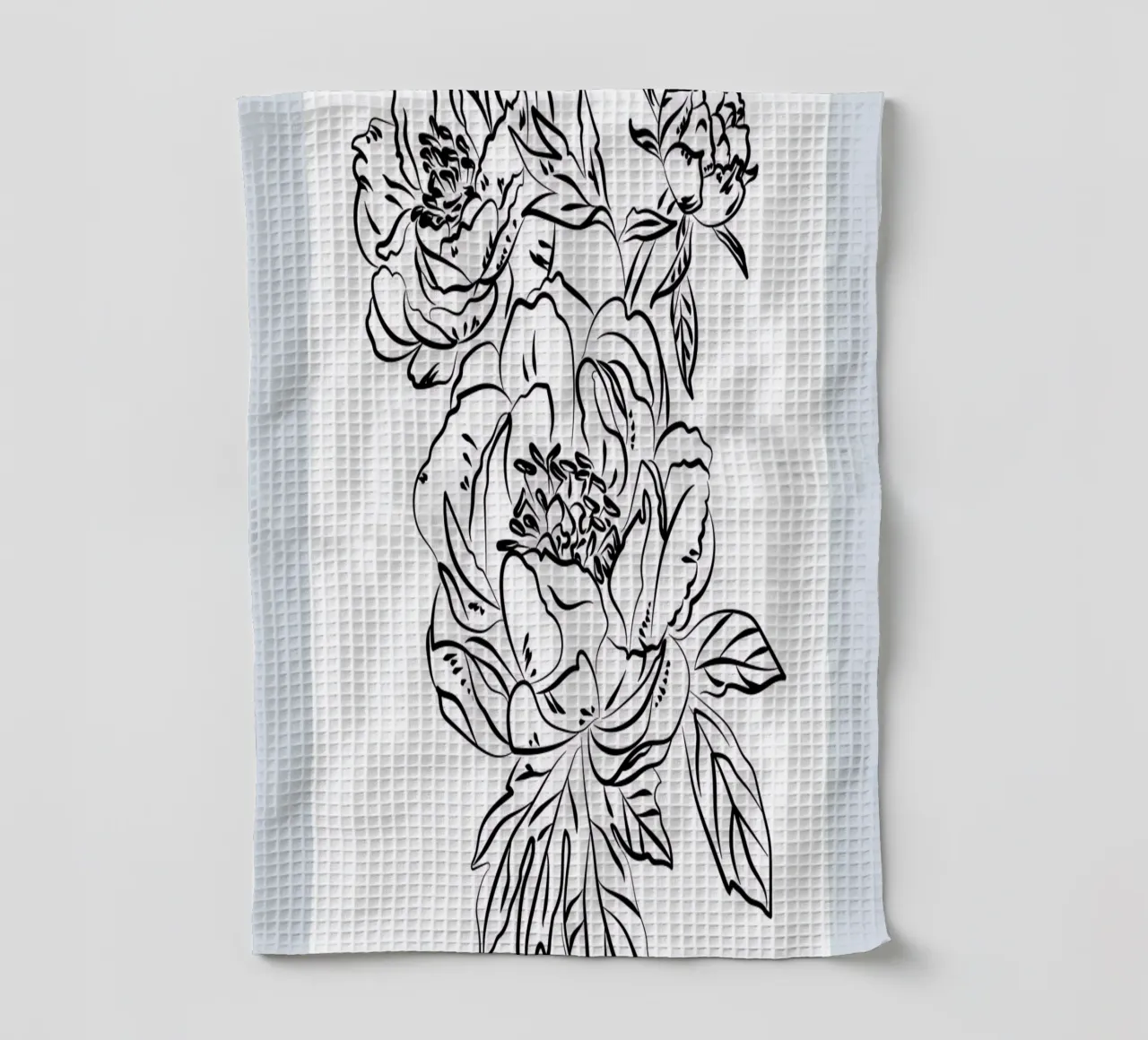 Boho Bohemian 2 Paeonia canovaccio da cucina da Boho Print Collection