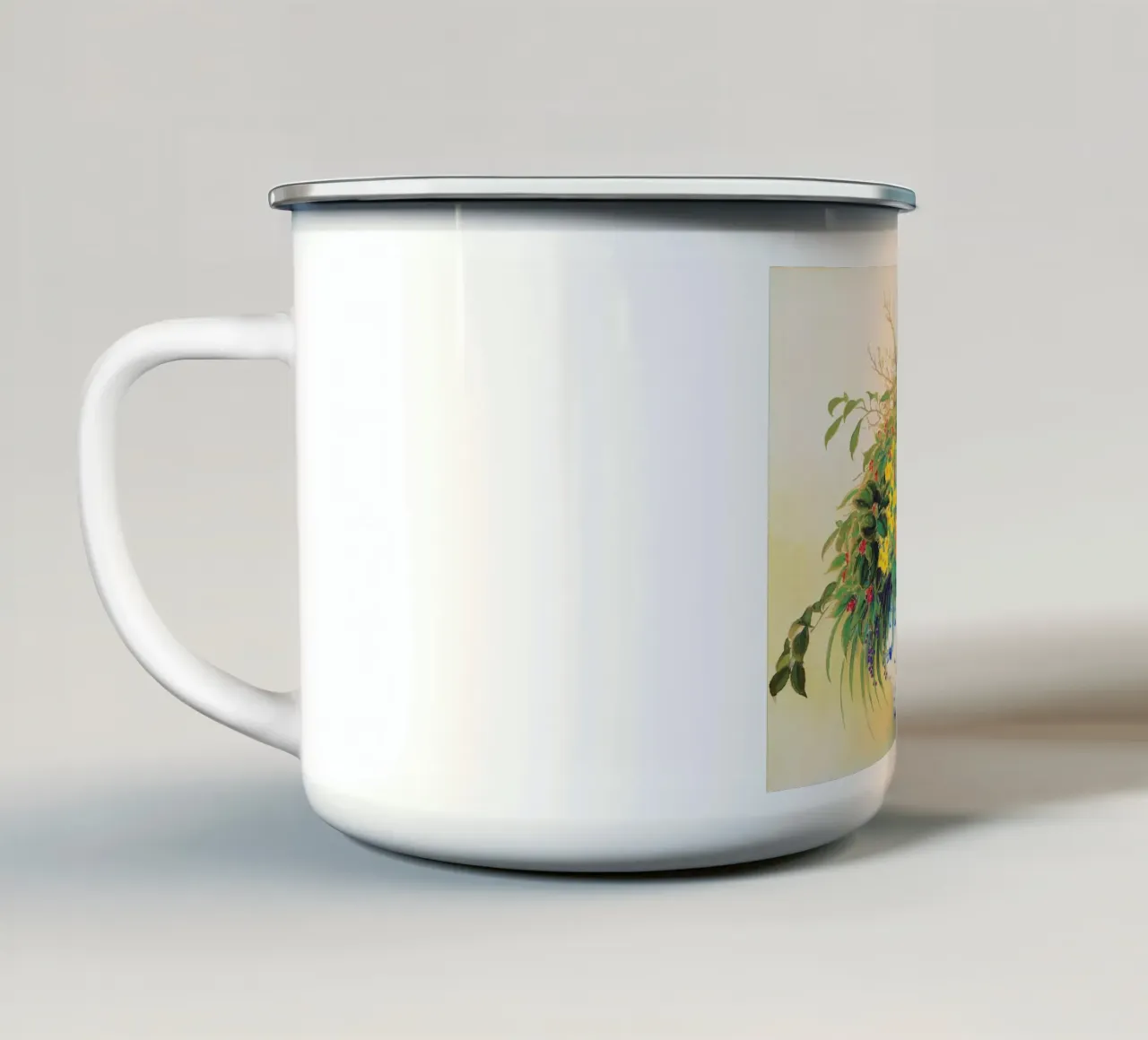 Natura morta di Sakakibara Shiho (1924) tazza in smalto da Classic Art Prints