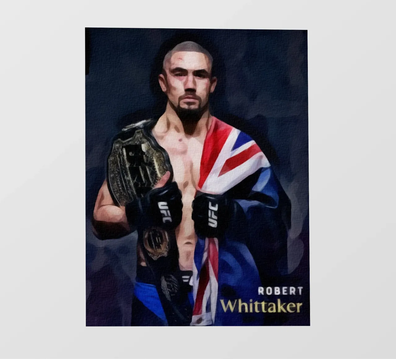 Robert Whittaker campione UFC 2018 pellicola backlit da dan band