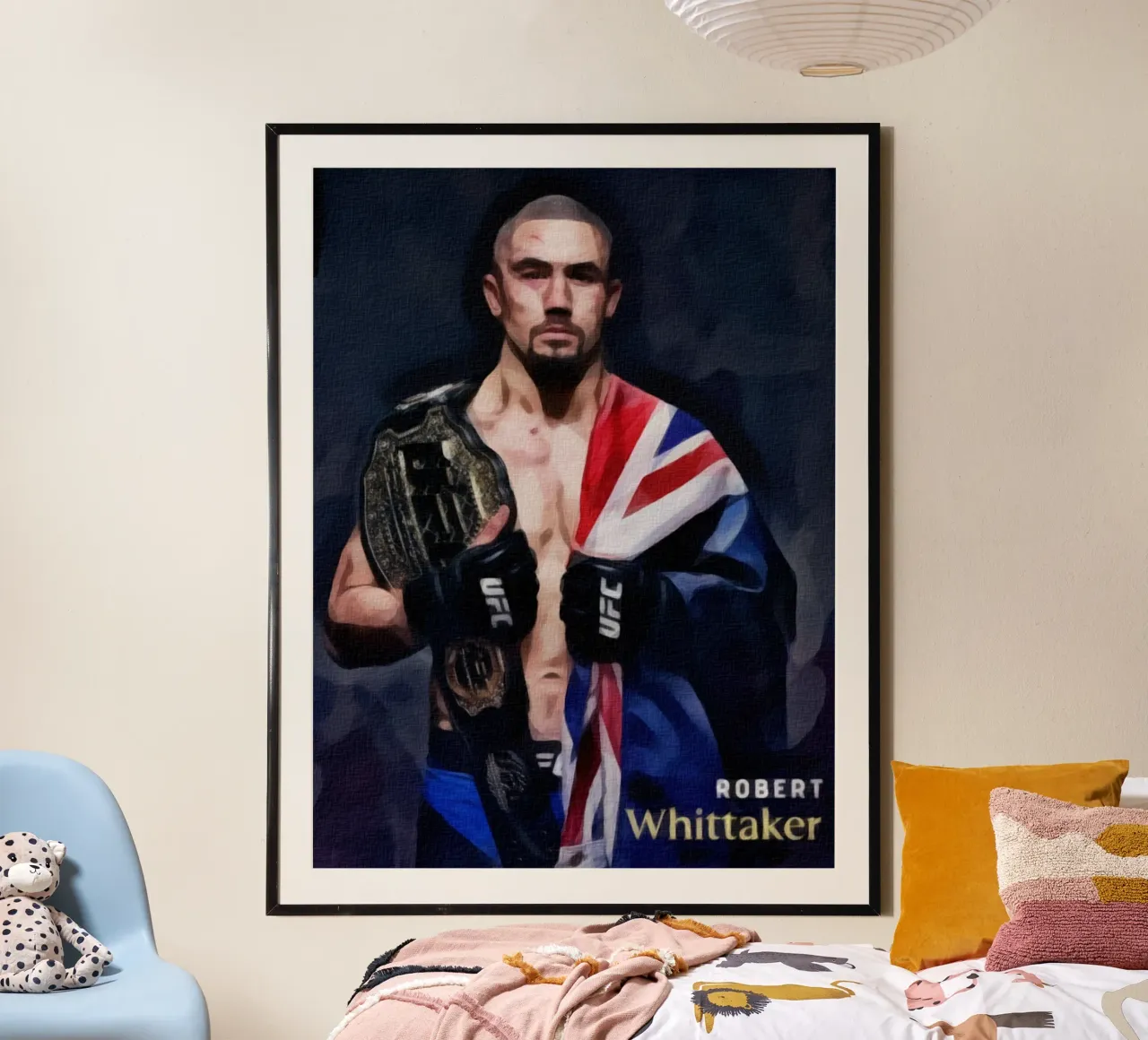 Robert Whittaker campione UFC 2018 poster da dan band