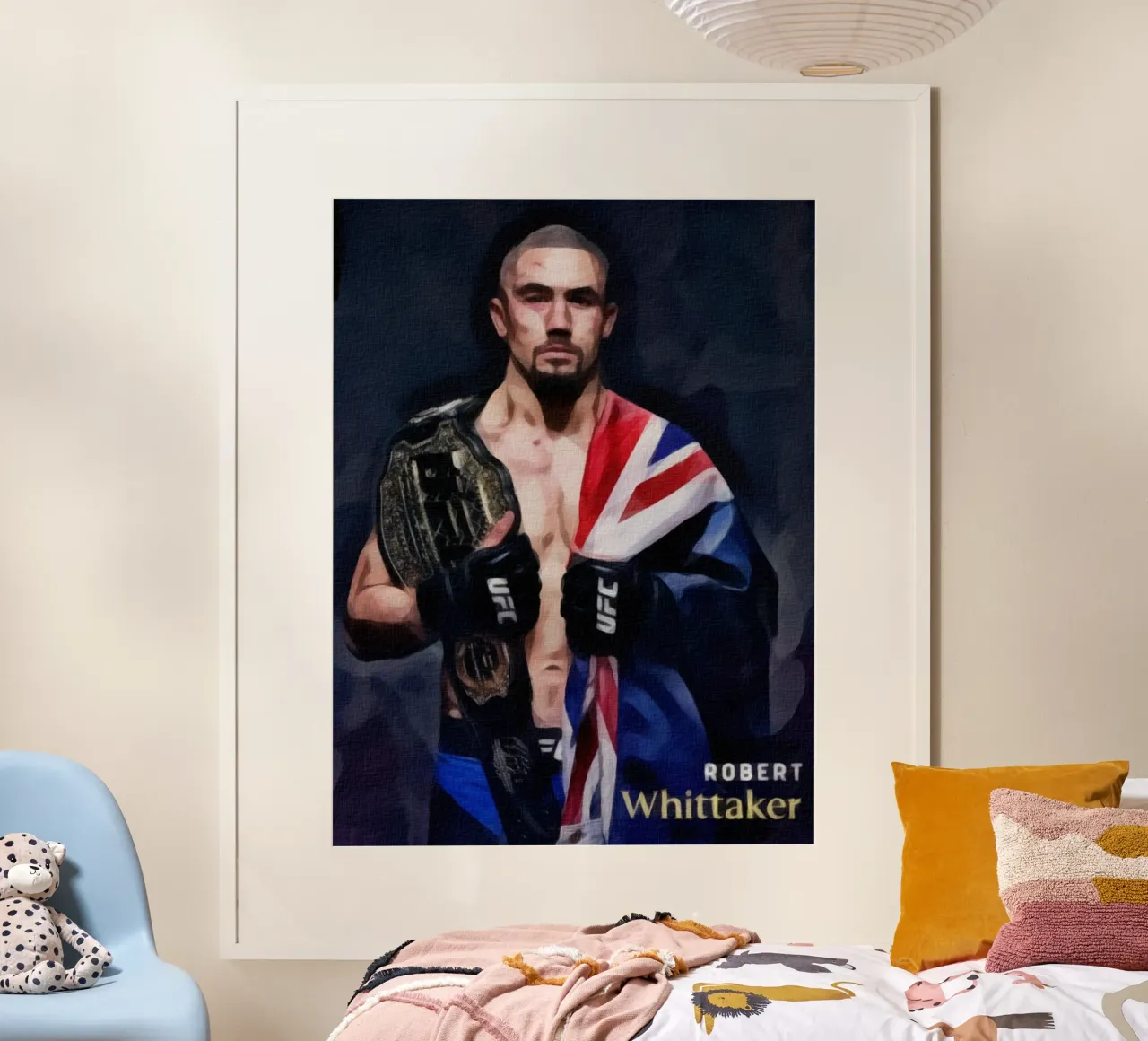 Robert Whittaker campione UFC 2018 poster da dan band