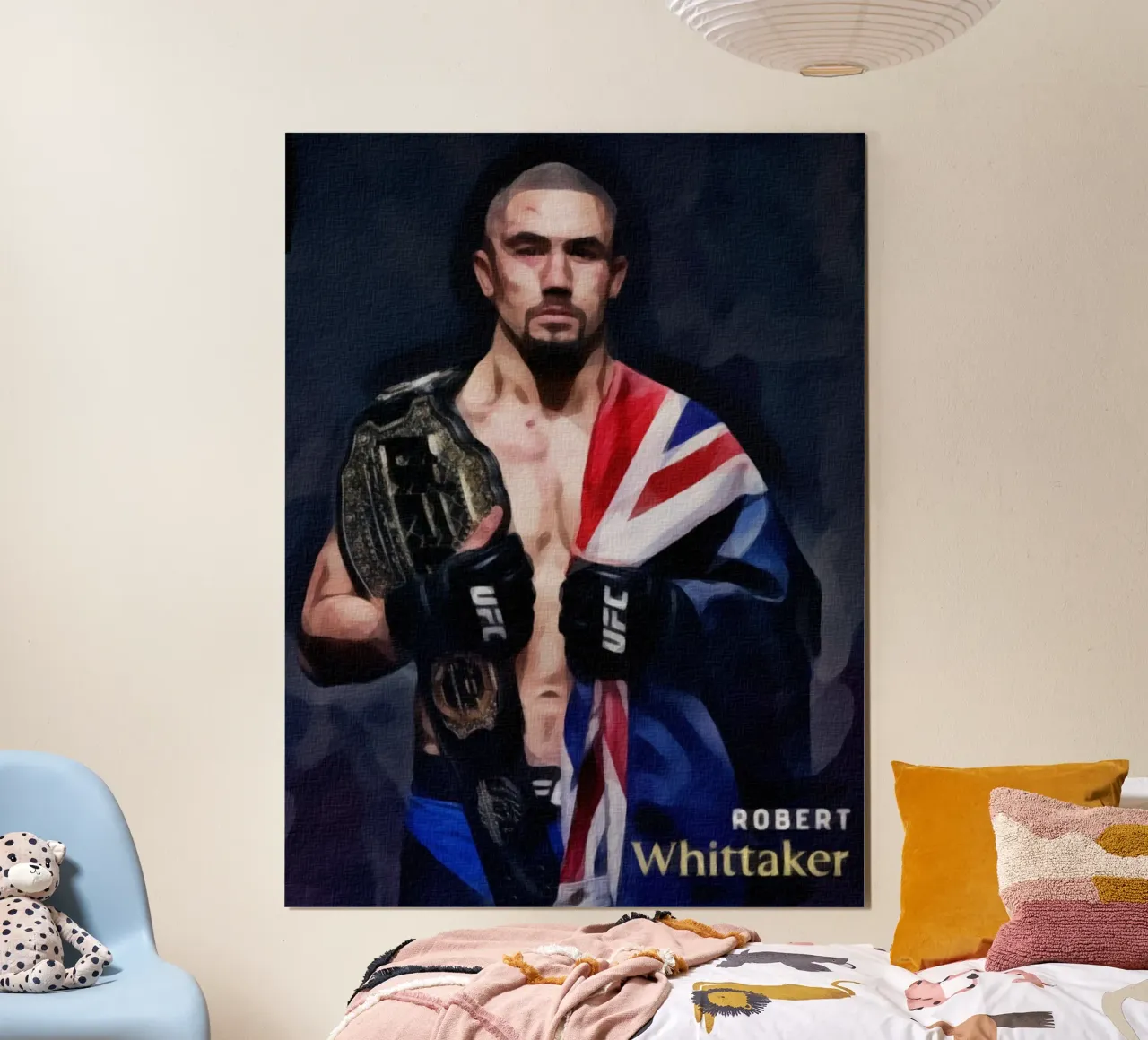 Robert Whittaker campione UFC 2018 poster da dan band