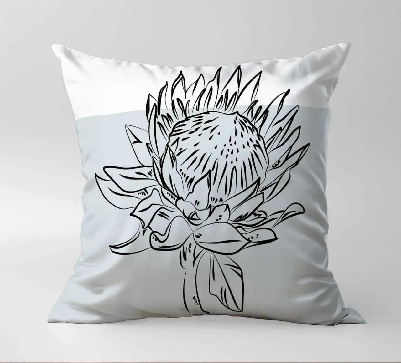 Boho Bohemian 2 Protea cuscino da Boho Print Collection