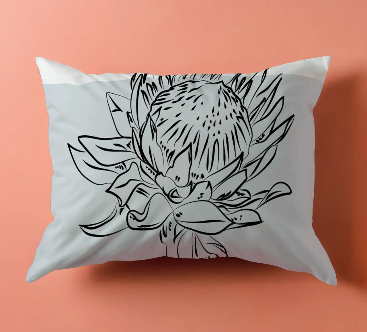 Boho Bohemian 2 Protea cuscino da Boho Print Collection
