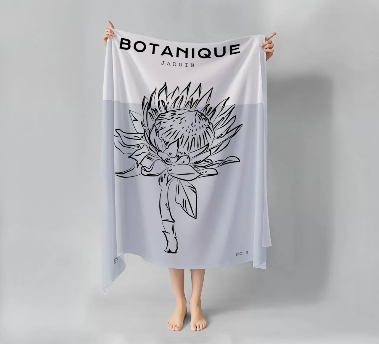 Boho Bohemian 2 Protea telo mare da Boho Print Collection