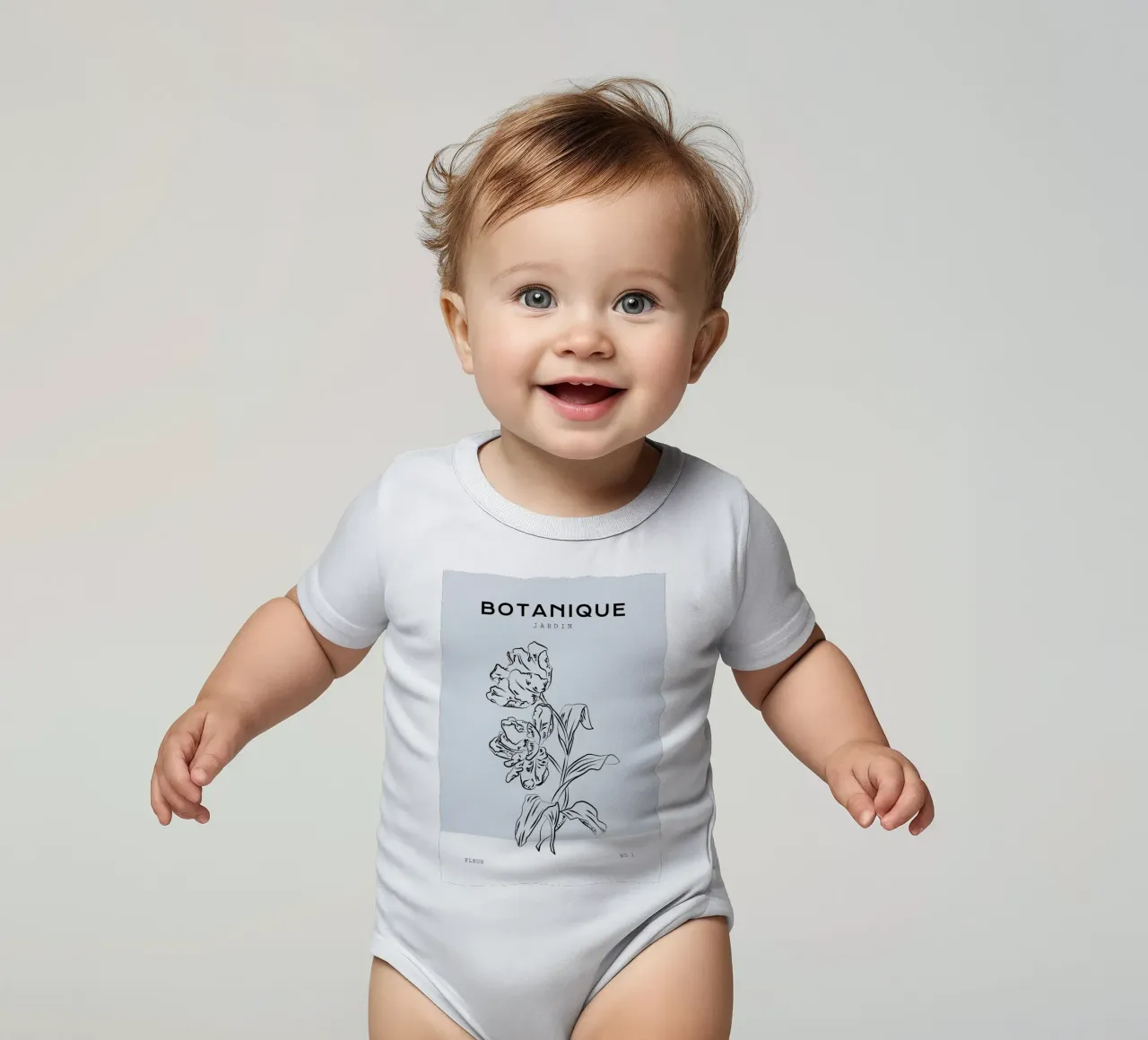 Boho Bohemian 2 Tulipa body neonato maniche corte da Boho Print Collection