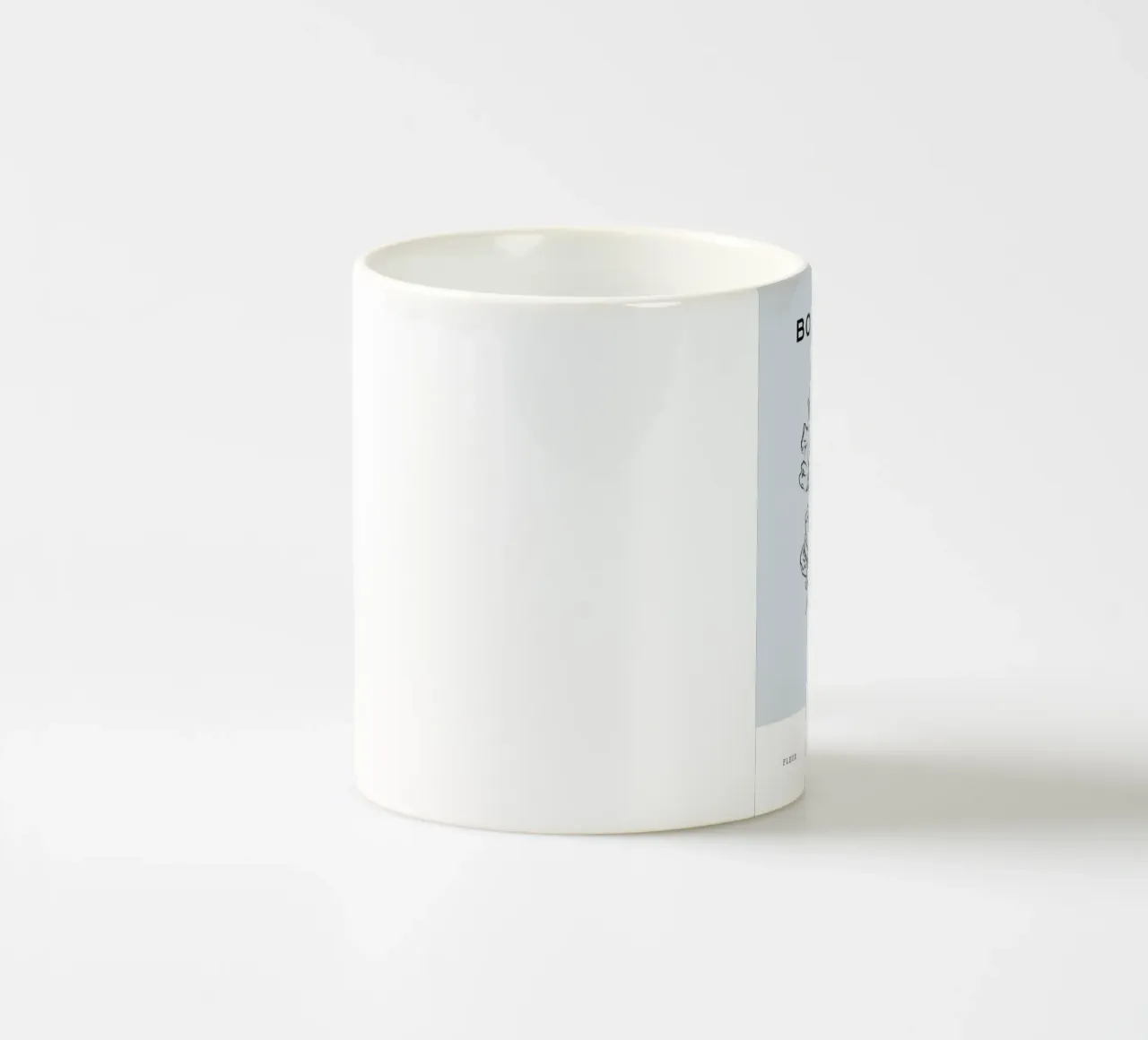 Boho Bohemian 2 Tulipa Keramik Tasse von Boho Print Collection