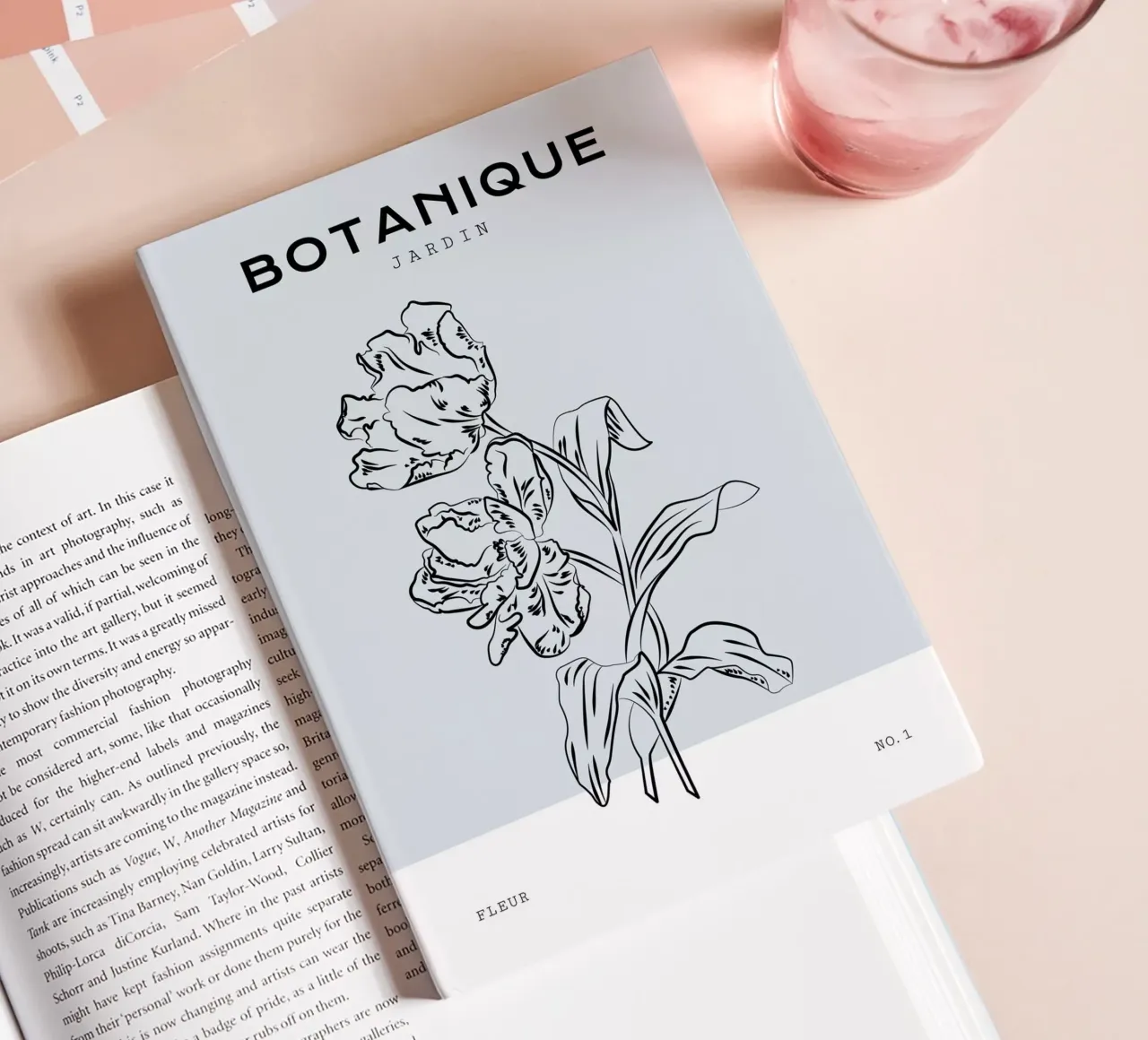 Boho Bohemian 2 Tulipa notebook by Boho Print Collection