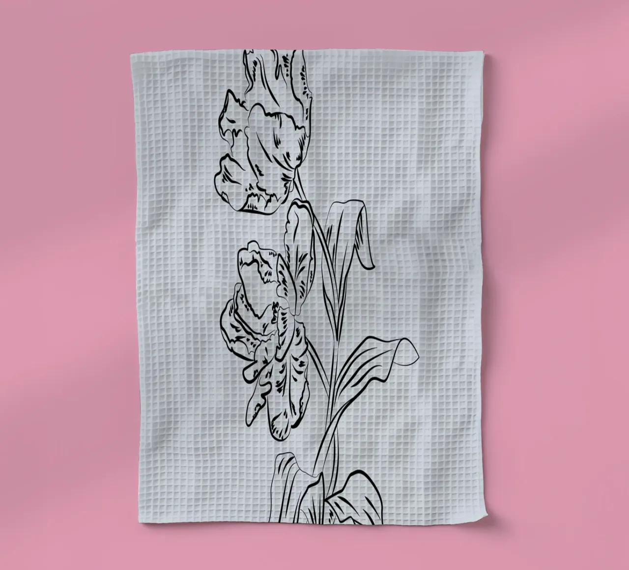 Boho Bohemian 2 Tulipa canovaccio da cucina da Boho Print Collection