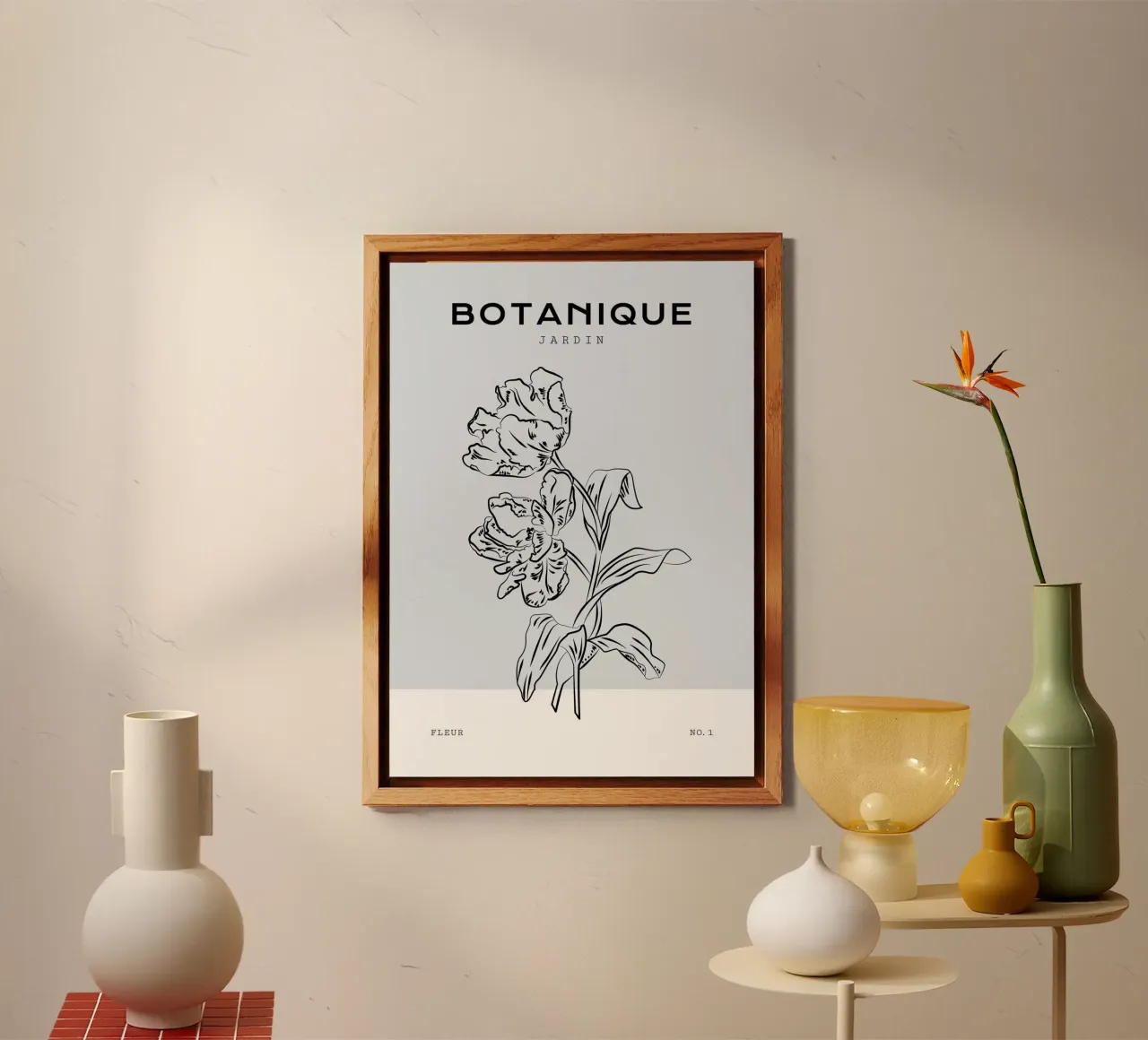 Boho Bohemian 2 Tulipa alluminio dibond da Boho Print Collection