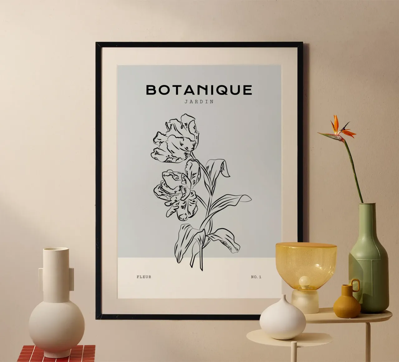 Boho Bohemian 2 Tulipa carta hahnemühle da Boho Print Collection