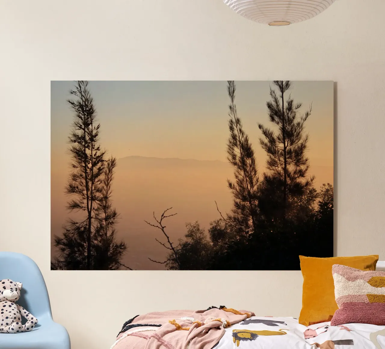 Tramonto e alberi plexiglass da LinaTravels