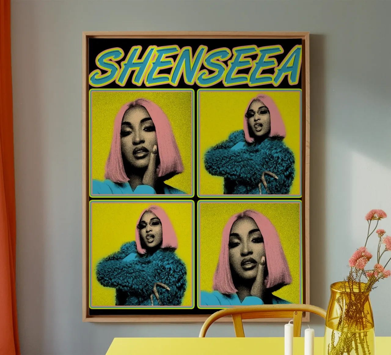 Reggae Shenseea tela con Cornice a cassetta da imstildreaming