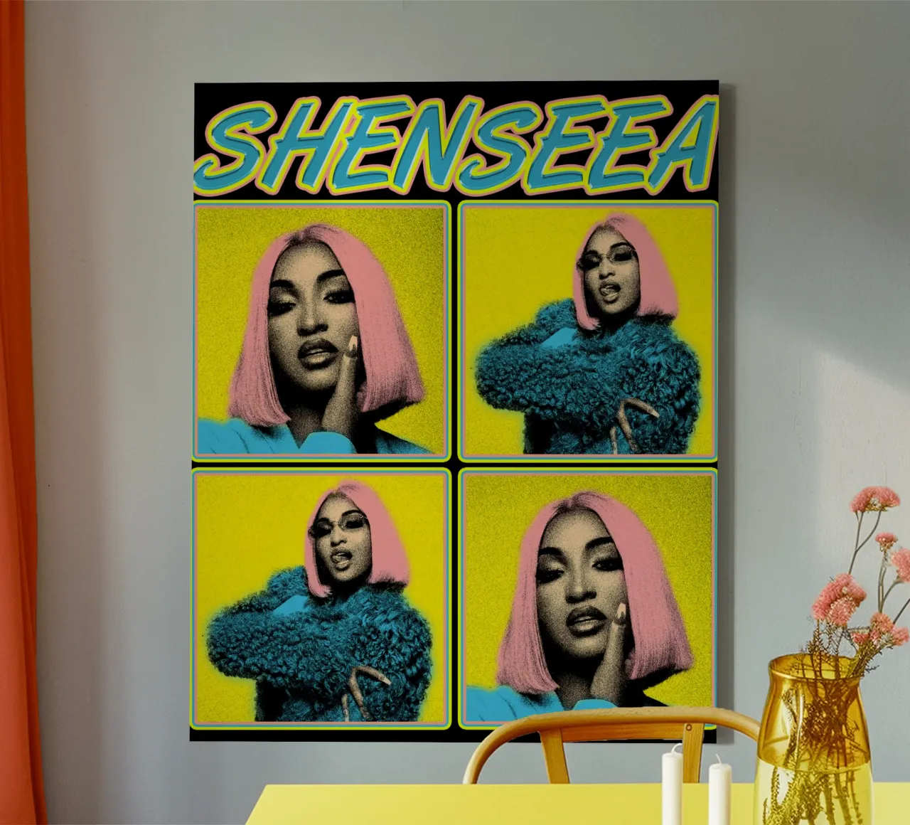 Reggae Shenseea tela con Cornice a cassetta da imstildreaming