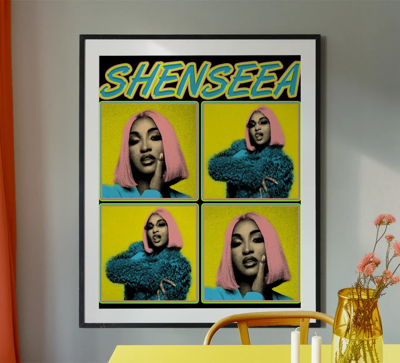 Reggae Shenseea poster con telaio in plastica da imstildreaming