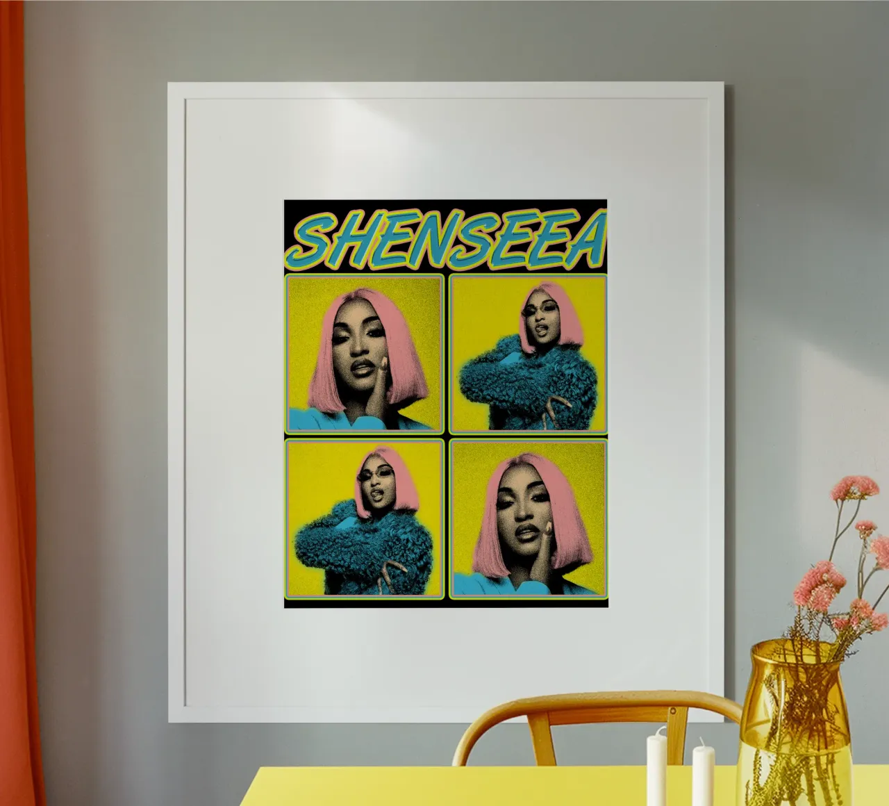 Reggae Shenseea poster con telaio in plastica da imstildreaming