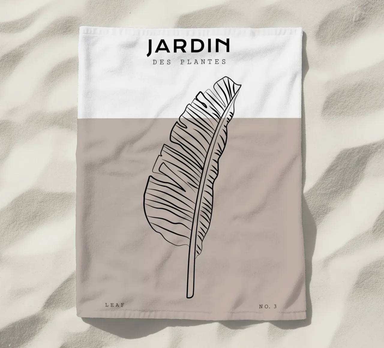 Boho Bohemian 3 Banana telo mare da Boho Print Collection