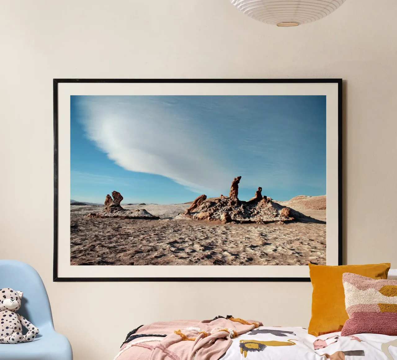 Wüste und blauer Himmel Poster von LinaTravels