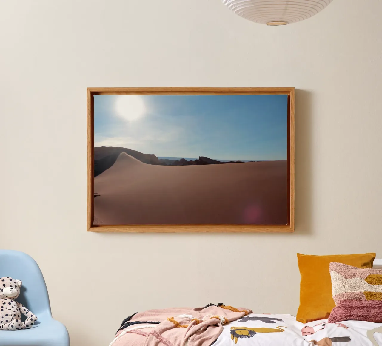 Woestijnduin canvas met Baklijst van LinaTravels