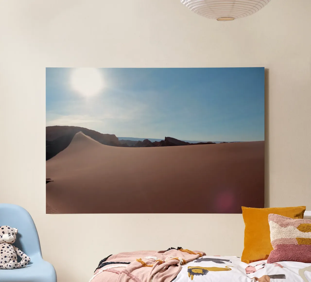 Woestijnduin canvas met Baklijst van LinaTravels